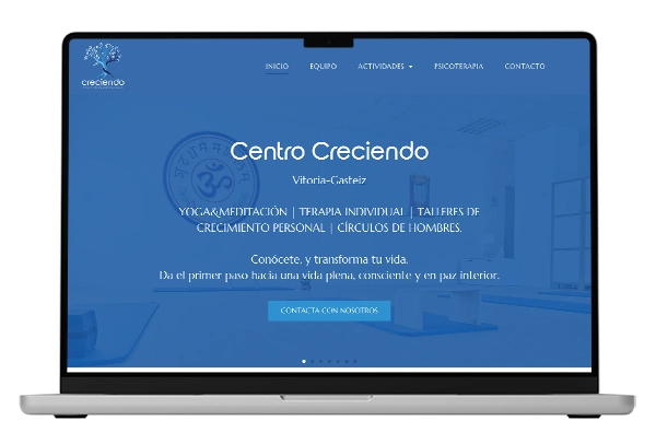 Diseño web para centro creciendo