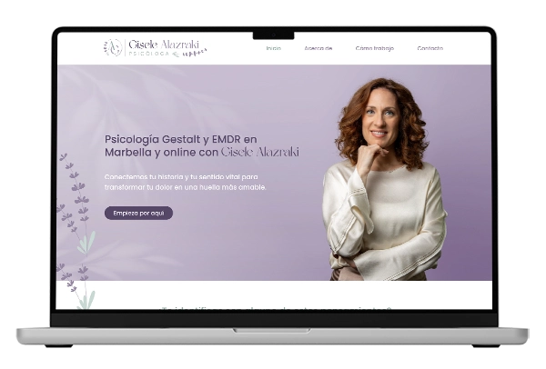 diseño web para gisele alazraki