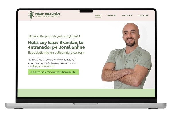 Branding y diseño web para Isaac Brandao