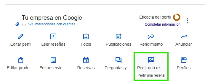 enlace directo a pedir reseñas en google my business
